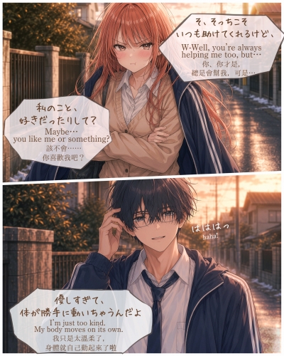 【漫画】愛の存在(アイノカタチ)- まだ仲良くなる前の二人 / The Shape of Love: Before They Became Close|寿司娘