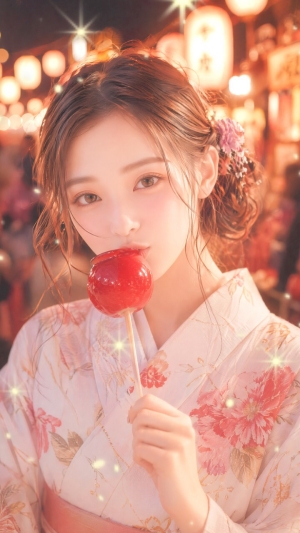 CapCut:夏祭りの雰囲気と浴衣姿になれるテンプレート1